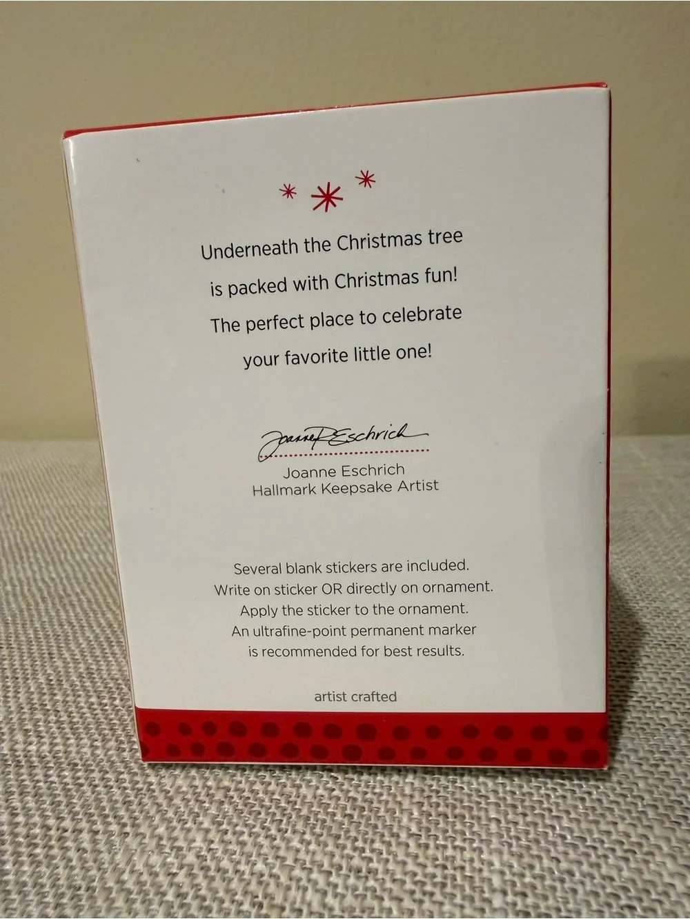Hallmark Keepsake My First Christmas 2013 Ornament Age Series Bear Number 1